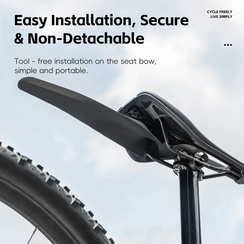 Fender Mudguard Set - バイクマッドガードセット フロントリアフェンダー 全天候型保護 ユニバーサルフィット 簡単取り付け MTB