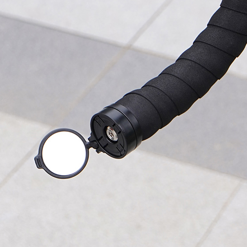 Mirror Handlebar Convex - サイクリングハンドルバー凸面ミラー調整可能な回転自転車ハンドルバープラグバックミラー MTB ロードバイクアクセサリー用
