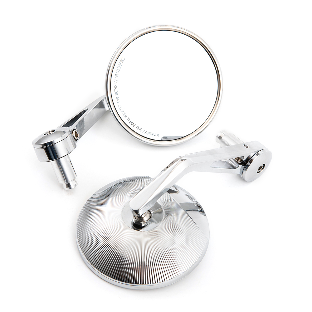 Mirror Handlebar Convex - Evomosa オートバイ クローム コンベックス 7/8 ''22mm