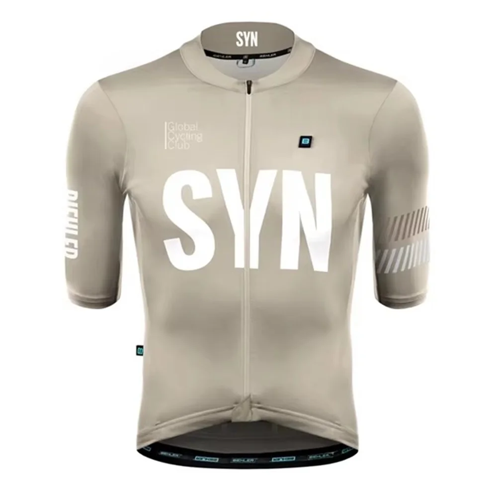 Cycling Community - 新しいスタイル SYN チームサイクリングジャージ男性 2024 夏シンジケート半袖ジャージ自転車スポーツ乗馬自転車シャツ