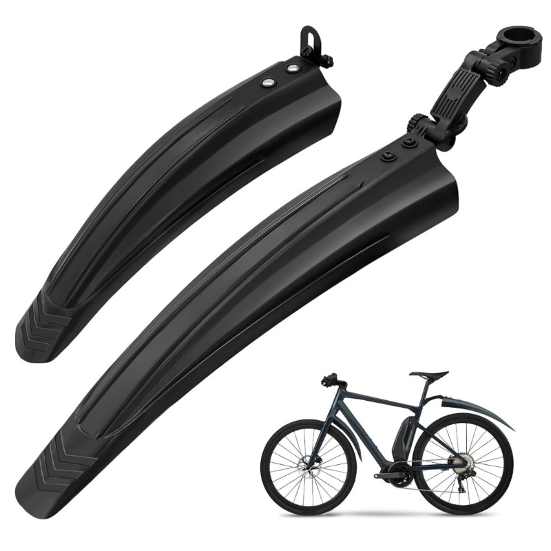 Fender Mudguard Set - 1 セット自転車マッドガードセット自転車フェンダースプラッシュフェンダーガードセットロードマウンテン MTB フロントリアマッドガードサイクリング乗馬アクセサリー