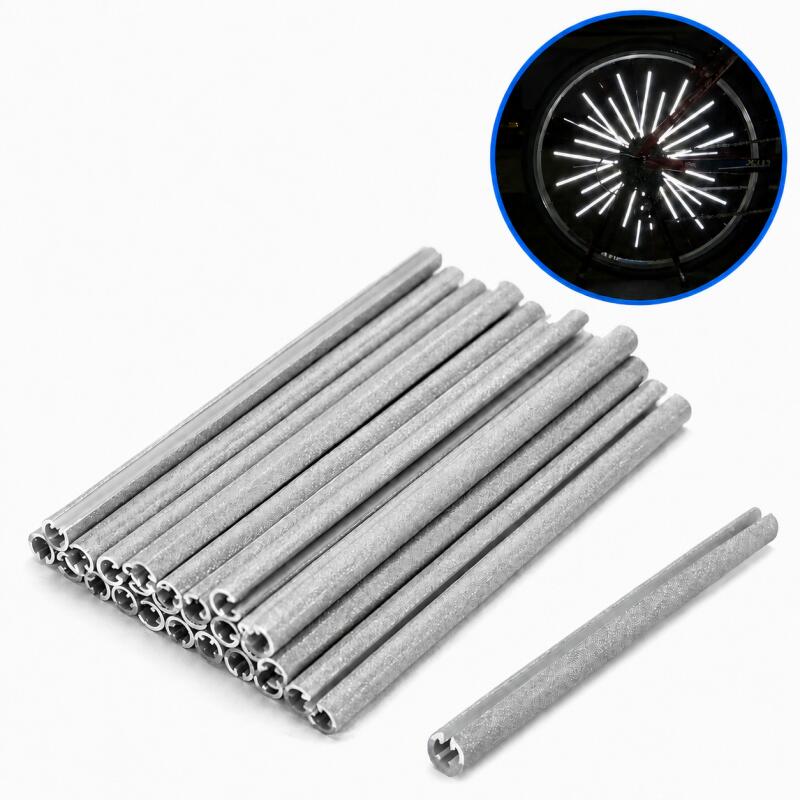 Spoke Reflector Set - 12/24/36/60個入りスポークリフレクター自転車セット防水簡単組み立て、夜間安全走行用リフレクター