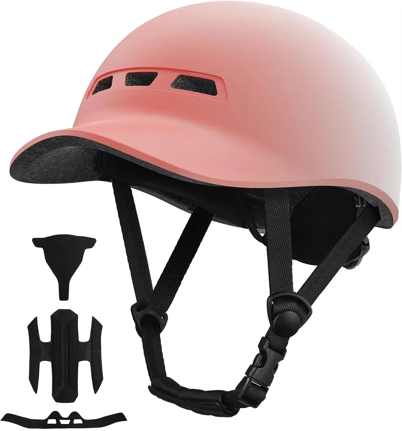 Commute Cycling Helmet - 自転車用ヘルメット、オートバイ用ヘルメット、マウンテンバイク用 - 調節可能な大人用サイクリングヘルメット、野球帽スタイル、都市通勤用ロードヘルメット