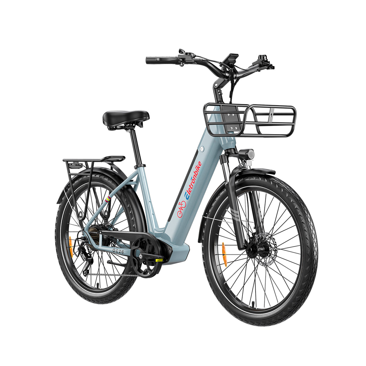 Commuter Biking - ELETRONBIKE OC26 リアハブモーター アルミ合金製 7速センサー 電子式ポータブルモデル