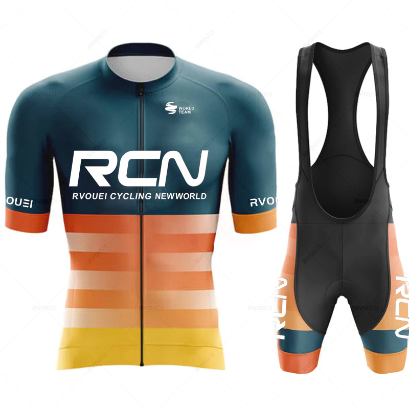 Cycling Community - Rvouei チーム 2026 メンズ夏半袖サイクリングジャージセット MTB マイヨ