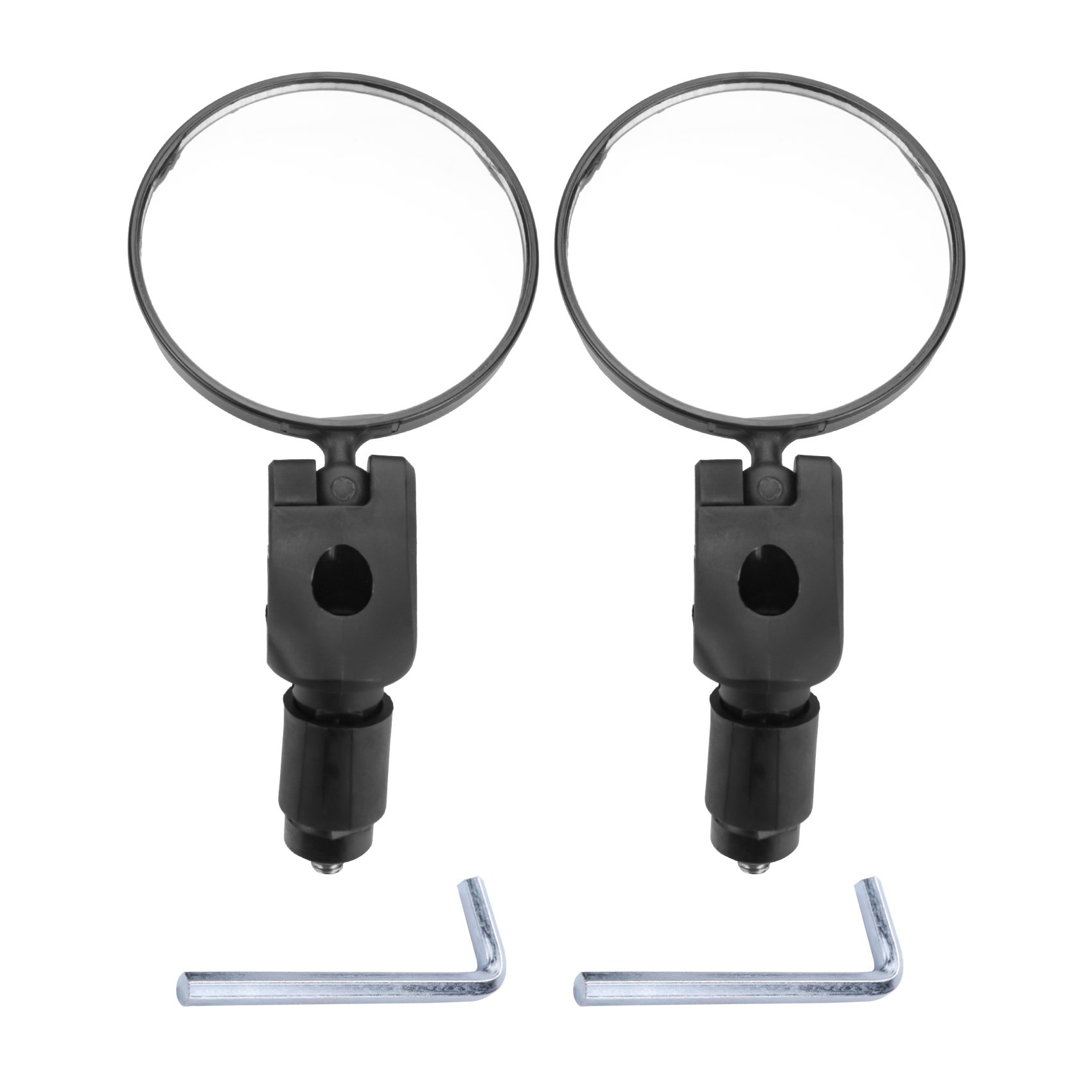 Mirror Handlebar Convex - AEB0-バイクミラー、自転車サイクリング用バックミラー、安全バックミラー、調整可能なハンドルバー取り付けプラスチック凸面鏡