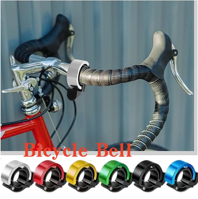Bell Handlebar Ring - 合金製自転車ベル 大音量クリアサウンド ハンドルバーホーン 警告リング MTB ロードバイク