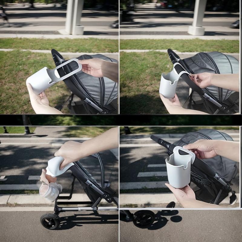Cycling Commute Bag - 1PC ユニバーサルシリコンボトルホルダー、ベビーカー、自転車、車椅子に最適 - 収納バッグ付き