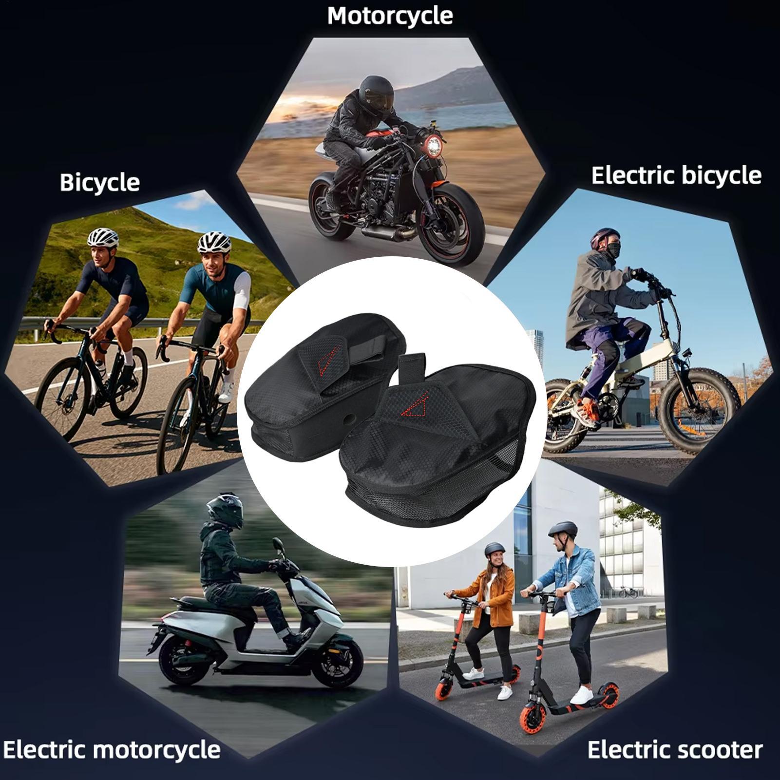 Cycling Commute Distance - ハンドルバーマフ通気性メッシュガントレットバイクミトンスクーターバイクマウンテンロード長距離走行通勤用