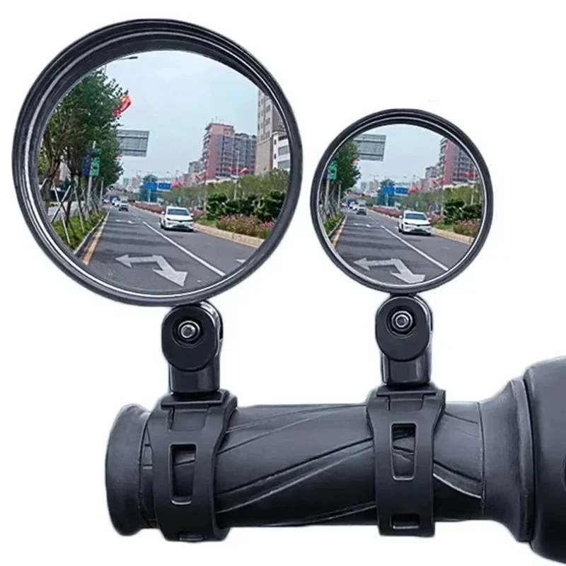 Mirror Handlebar Convex - 2-8個入り自転車ミラー、ハンドルバー用バーエンド自転車用バックミラー、調整可能な360度回転凸面鏡