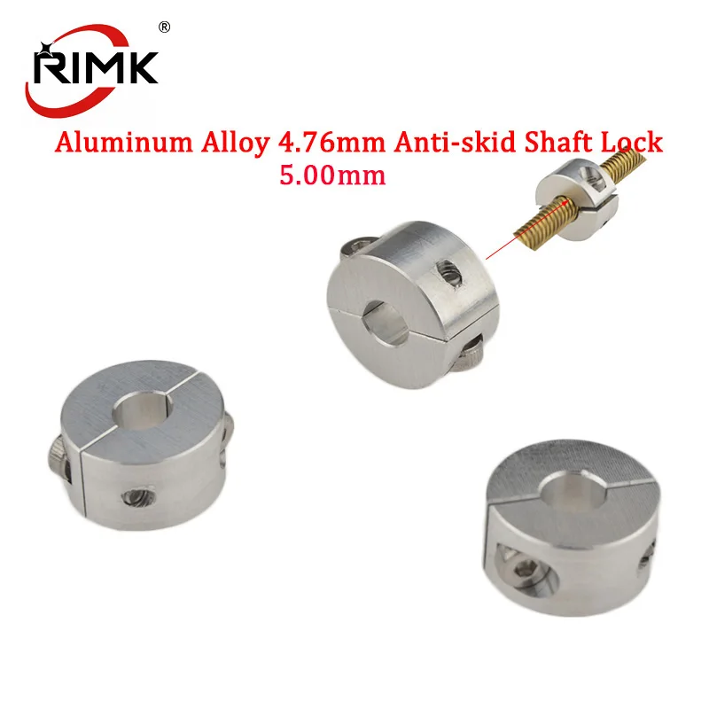 Cable Lock Flexible - 1pc RC ボートアルミ合金滑り止めシャフトロックサイズ 4.76/5 ミリメートルフレックスケーブルセーバーロックフレキシブルシャフトクランプ Rc