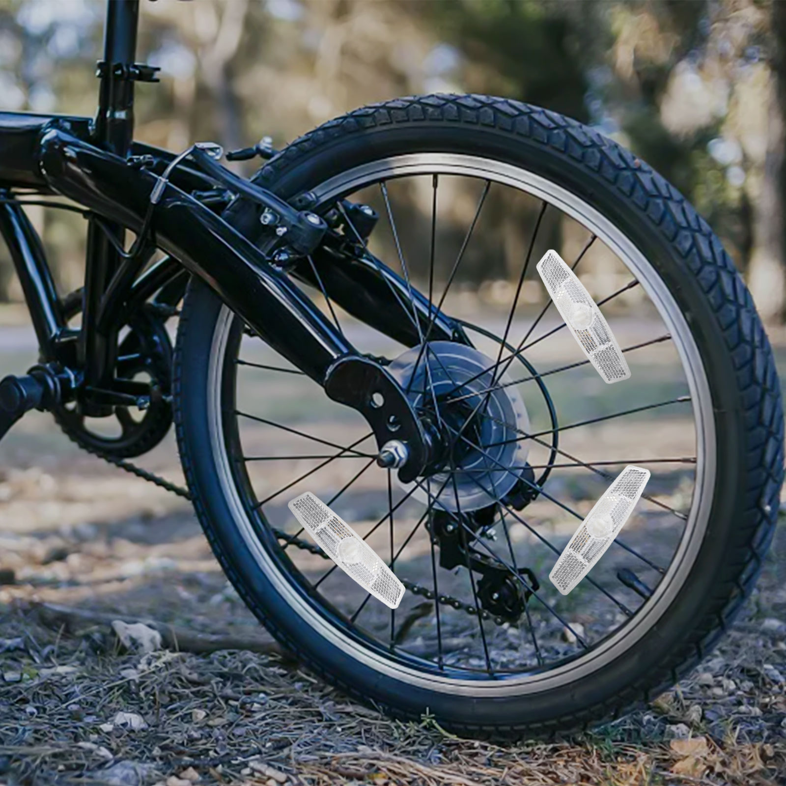 Spoke Reflector Set - 自転車スポークリフレクター 8 ピースリアリフレクターリフレクターセットスポークリフレクターホワイト/イエローオプション高品質