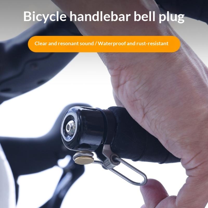 Bell Handlebar Ring - 自転車ベル湾曲ハンドルバープラグベルホーン防水 80dB 大音量高デシベルリングアラームベルロードバイクアクセサリー