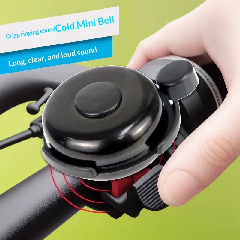 Bell Handlebar Ring - 1pc 自転車ベルマウンテンバイク回転ホーン安全乗車アルミ合金ハンドルバー金属リング乗馬アクセサリー
