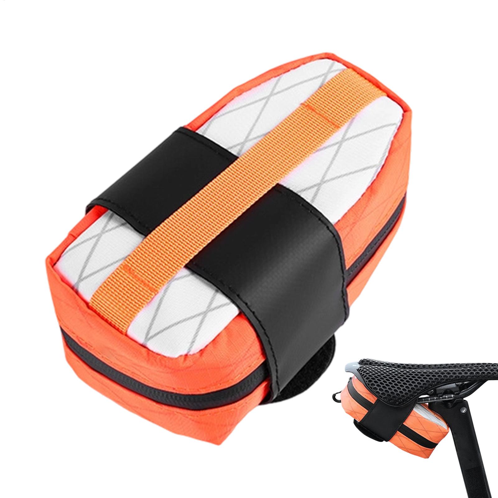 Saddle Bag Under Seat - 耐摩耗性自転車サドルバッグ防水シート下収納屋外夜間走行旅行必需品男性女性サイクリング