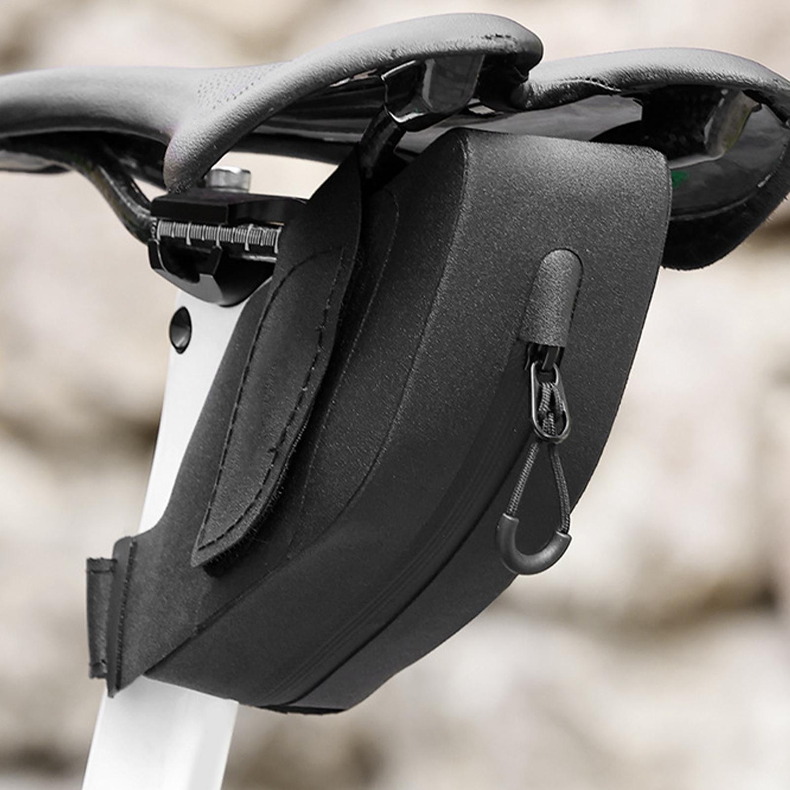 Saddle Bag Under Seat - バイクサドルバッグ 0.25L 防水バイクパック 自転車シート下パック 男女兼用 マウンテンロード通勤旅行ハイキング用