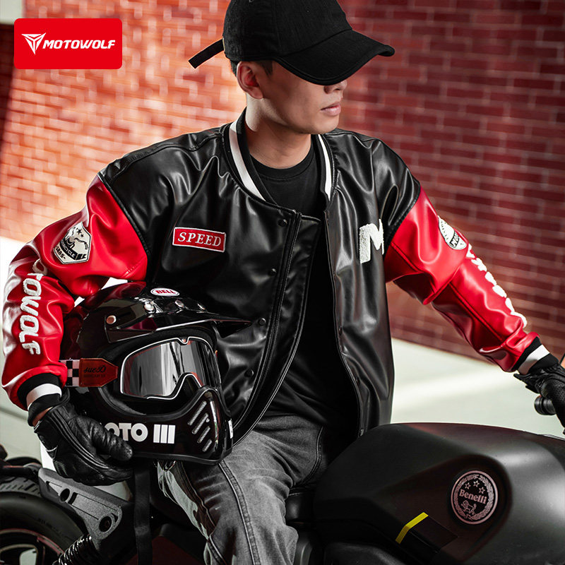 Cycling Commute Jacket - オートバイレーシングスーツ四季兼用通勤用オートバイレザーナイトサイクリングスーツ機関車トップジャケットjaqueta moto