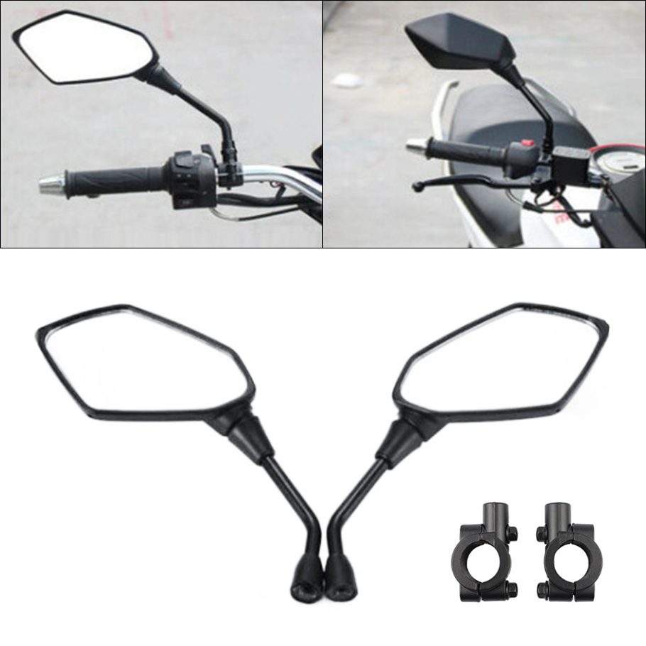 Mirror Handlebar Convex - 2個ユニバーサルオートバイ凸リアビューミラー10ミリメートルボルトハンドルバーマウントクルーザー用スズキホンダ勝利