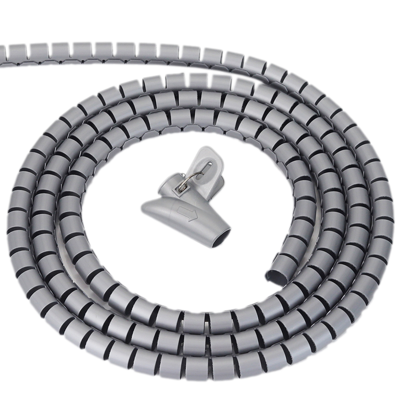 Cable Lock Flexible - 5mワイヤー収納チューブクリップ,ケーブルスリーブオーガナイザーチューブクリップ,フレキシブルスパイラル管理デバイス