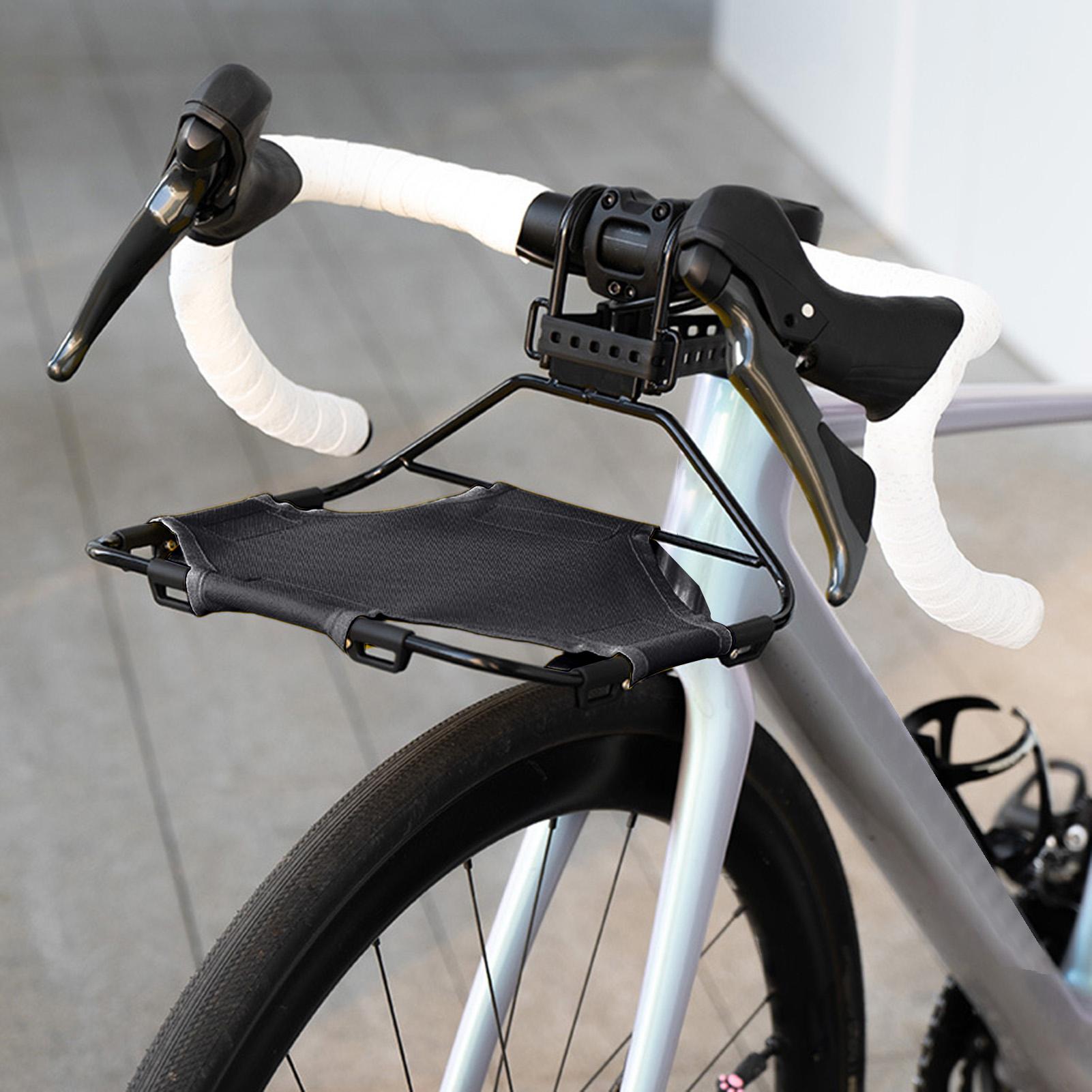 Cycling Commute Distance - 取り外し可能な軽量自転車フロントラックハンドルバーマウント自転車収納キャリア毎日の通勤長距離サイクリング旅行用