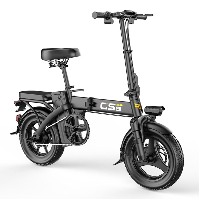 Commuter Biking - 14インチ電動自転車、簡単に折りたためる大人用通勤電動自転車、500Wモーター、取り外し可能なバッテリー、最大航続距離20マイル