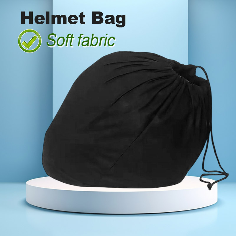 Cycling Commute Bag - ソフトヘルメットバッグ、ぬいぐるみのような巾着ポケット、バイク、スクーター、モペット、自転車用、フルヘルメット、ハーフヘルメット、ヘルメット蓋保護バッグ