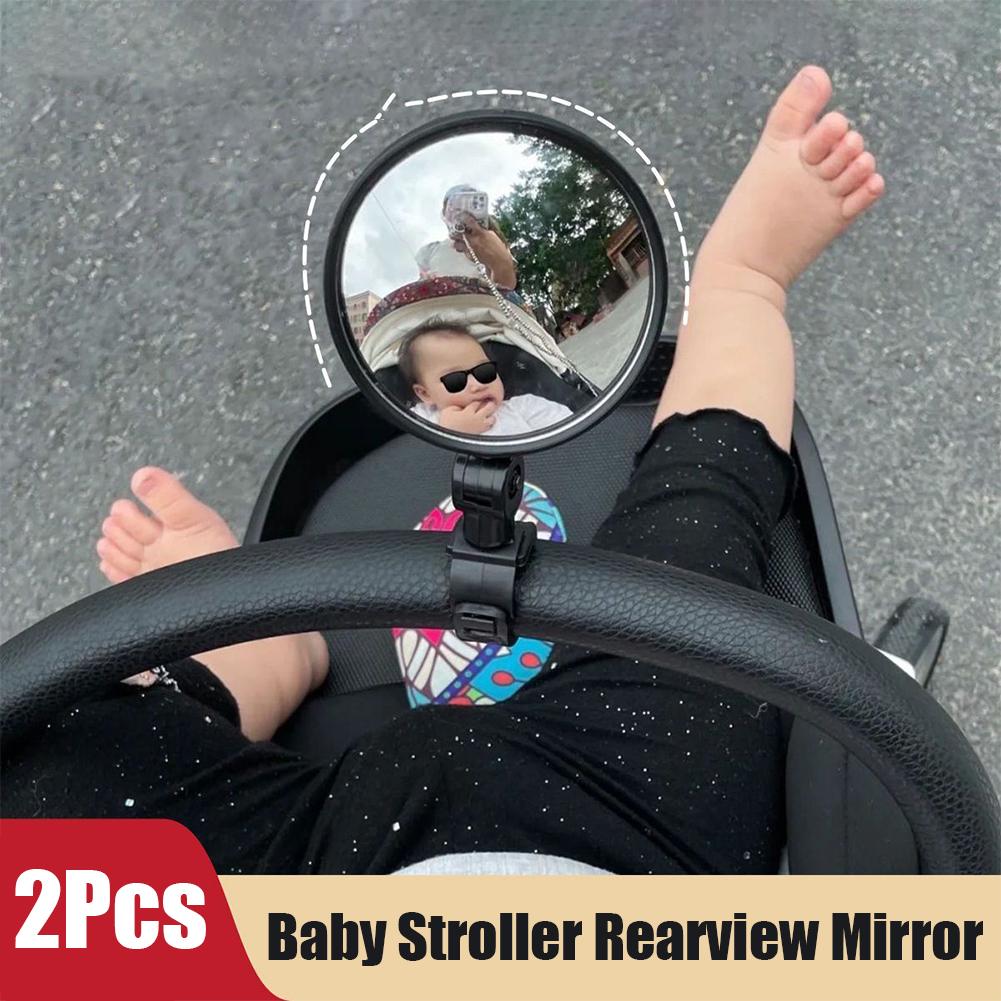 2 個自転車ミラー調整可能なハンドルバーリアビュー凸面アクリ - Mirror Handlebar Convex のレビューと価格