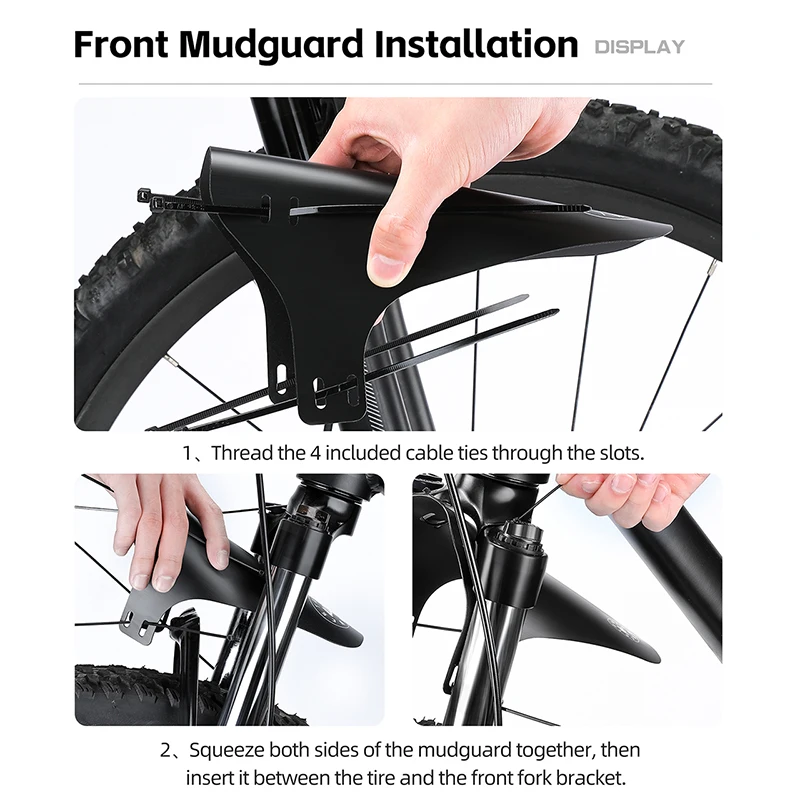バイクマッドガードセット フロントリアフェンダー 全天候型保 - Fender Mudguard Set のレビューと価格