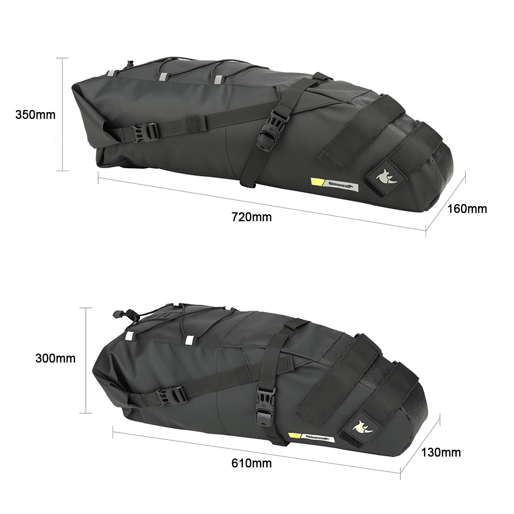 自転車サドルチューブバッグ防水自転車シート下バッグ大容量サイ - Saddle Bag Under Seat のレビューと価格