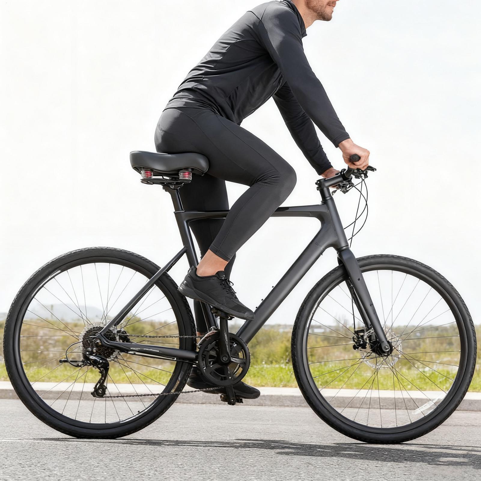 バイクシートクッション滑り止め快適な幅広中空サイクリングシー - Cycling Commute Distance のレビューと価格