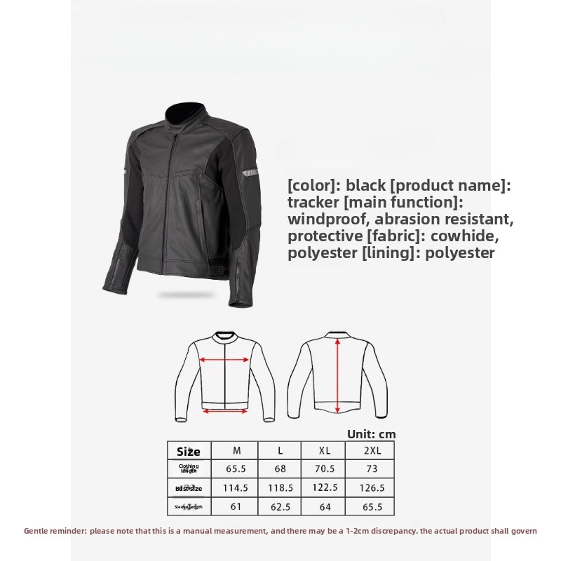 オートバイサイクリングスーツメンズ機関車レザージャケット落下 - Cycling Commute Jacket のレビューと価格