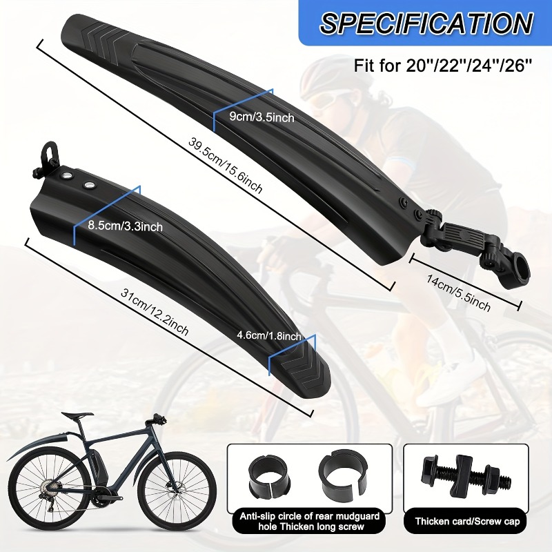 1 セット自転車マッドガードセット自転車フェンダースプラッシ - Fender Mudguard Set のレビューと価格