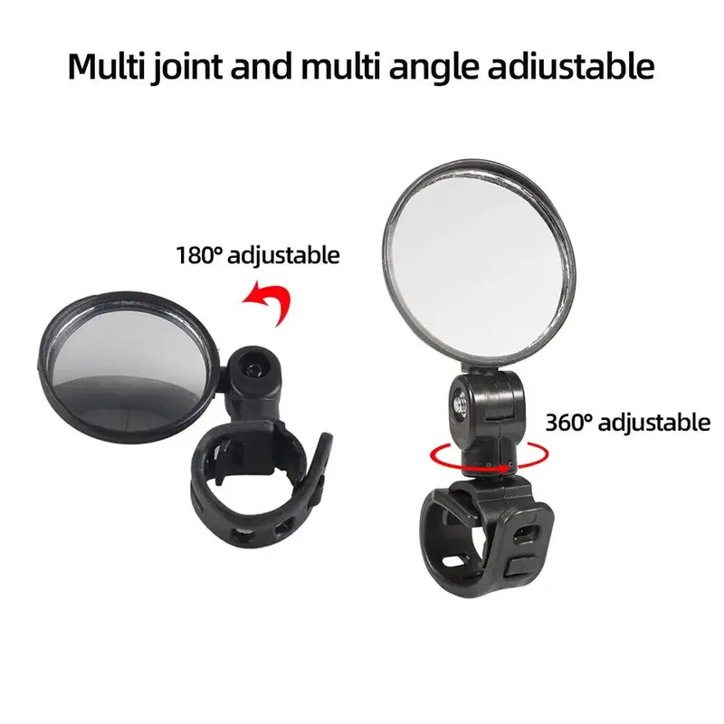 ユニバーサル自転車バックミラー360 ° 調整可能な回転式凸 - Mirror Handlebar Convex のレビューと価格