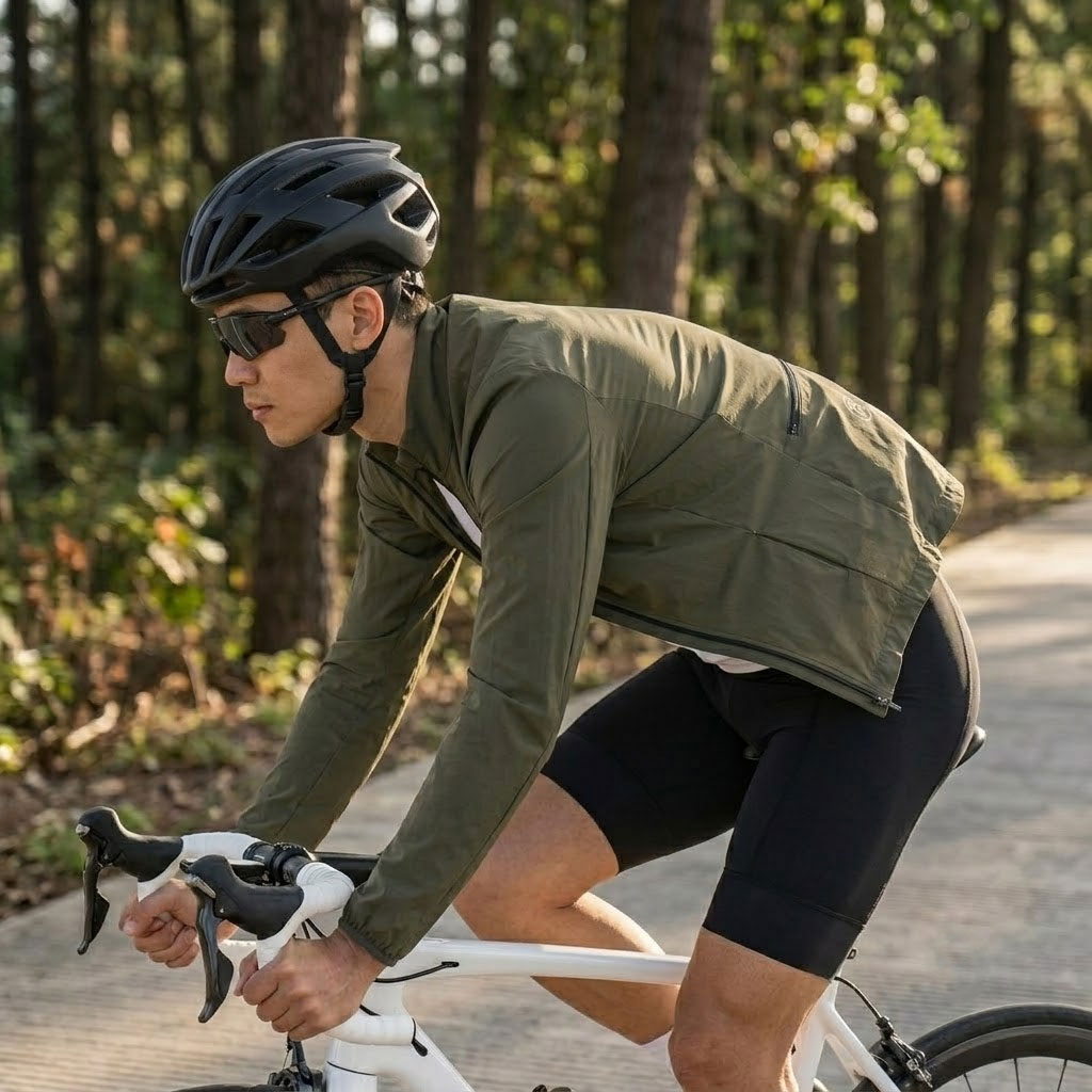 MY KILOMETRE 春メンズ砂利防水サイクリングバイク - Cycling Commute Jacket のレビューと価格