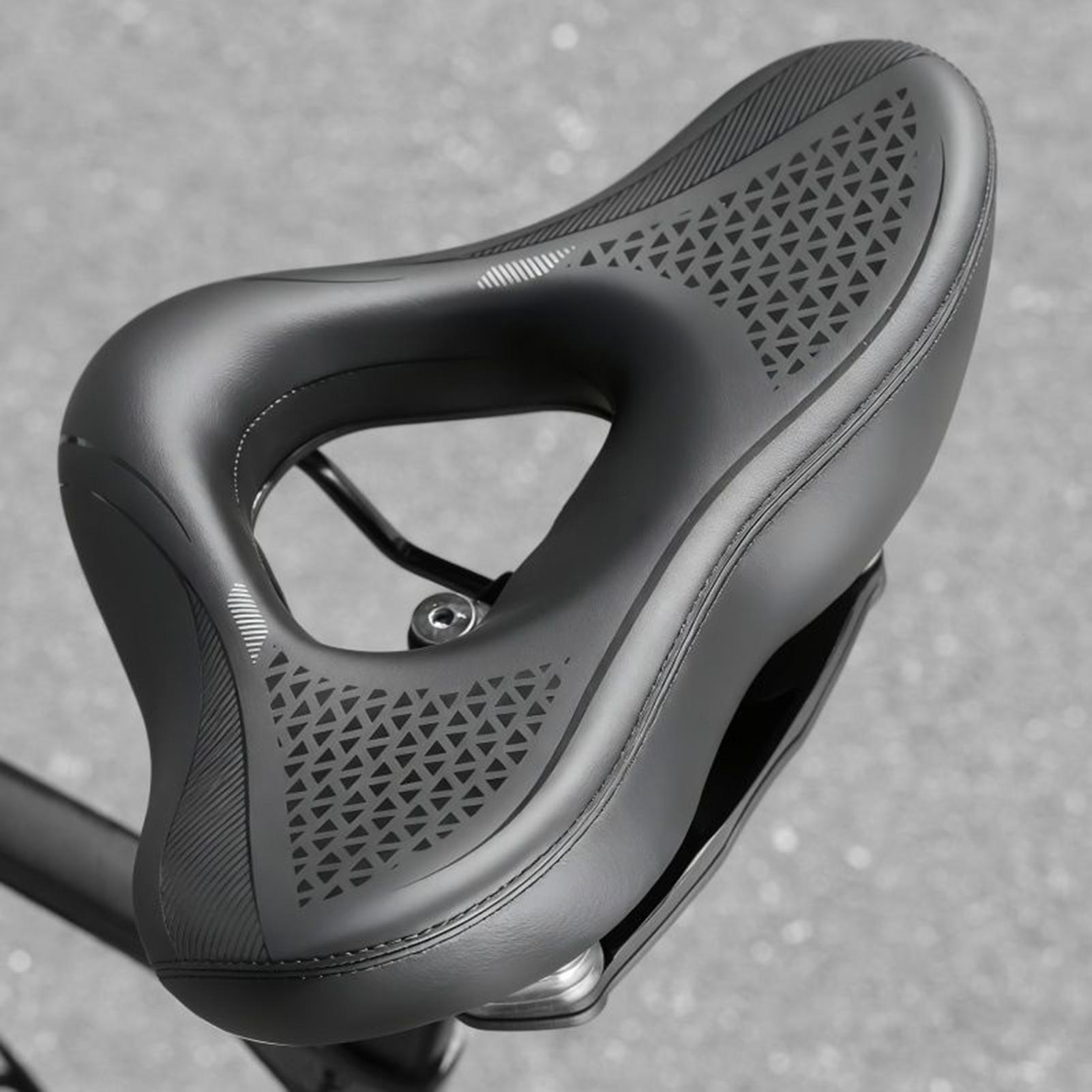 バイクシートクッション 快適な滑り止めサドル 中空バイクサイ - Cycling Commute Distance のレビューと価格