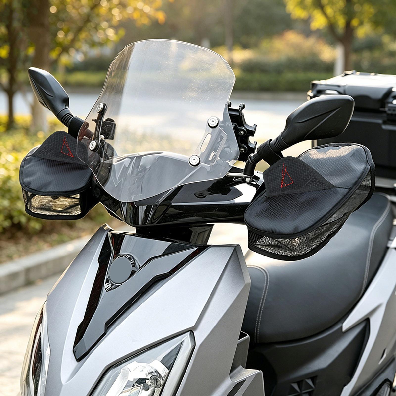 オートバイハンドルバーマフ通気性メッシュマフバイクミトンスク - Cycling Commute Distance のレビューと価格