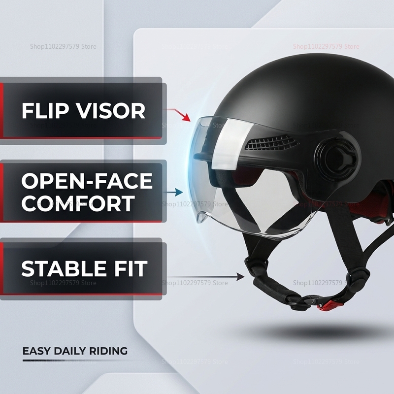 3C認定電動自転車ヘルメット 大人用バイクスクーターハーフヘ - Commute Cycling Helmet のレビューと価格