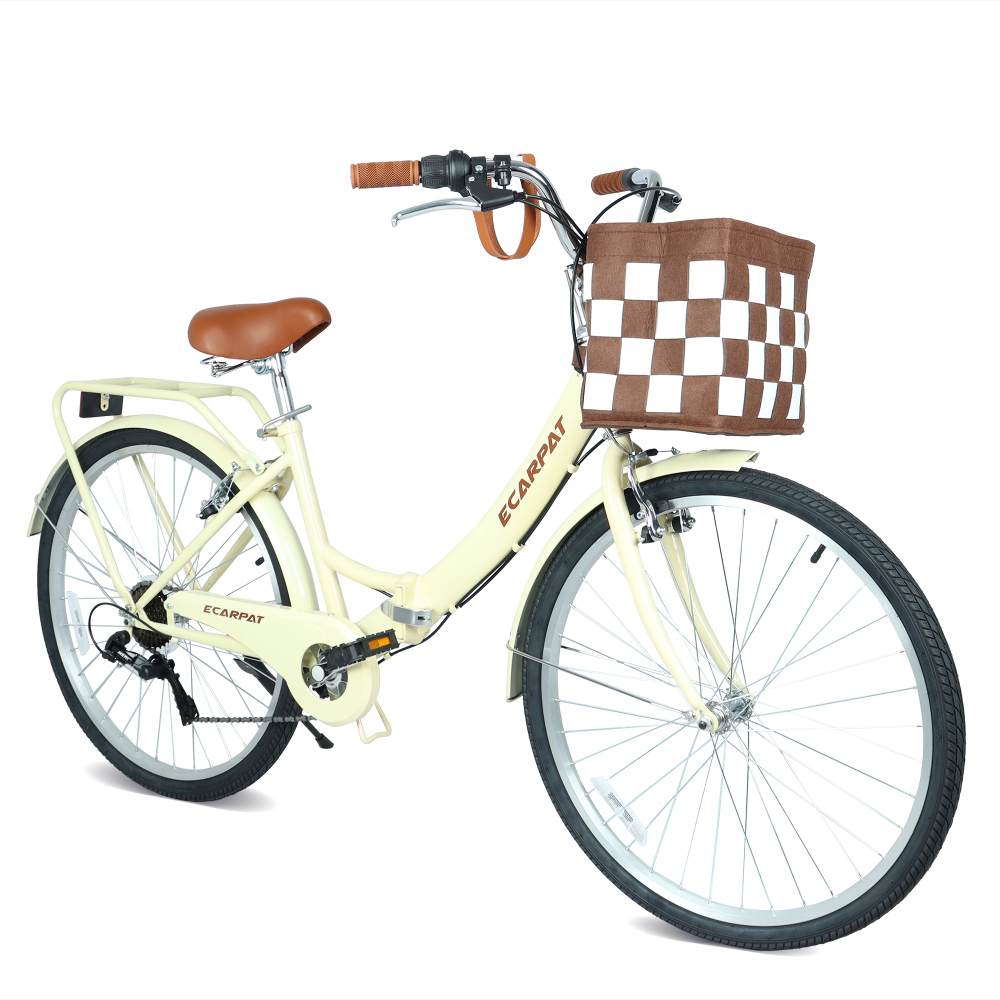 A26285B 26インチ折りたたみシティバイク、7段変速＆ - Commuter Biking のレビューと価格
