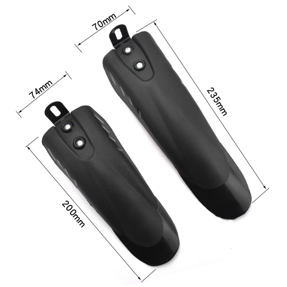 2 個のフロントリアセット自転車マッドガードブラック取り付け - Fender Mudguard Set のレビューと価格