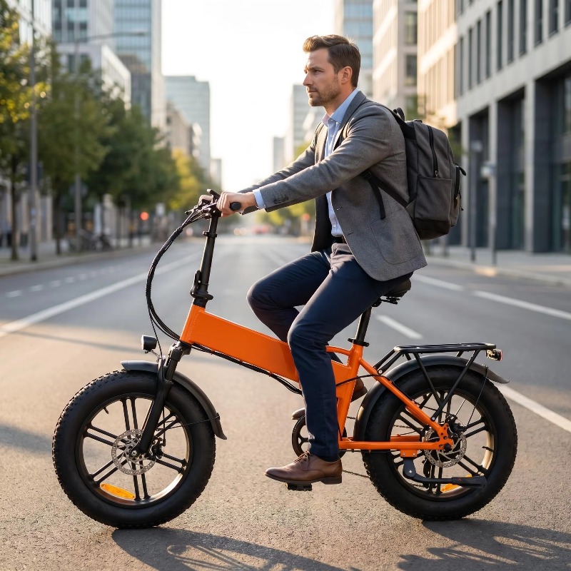 ポータブル折りたたみ式20インチ電動マウンテンバイク500W - Commuter Biking のレビューと価格