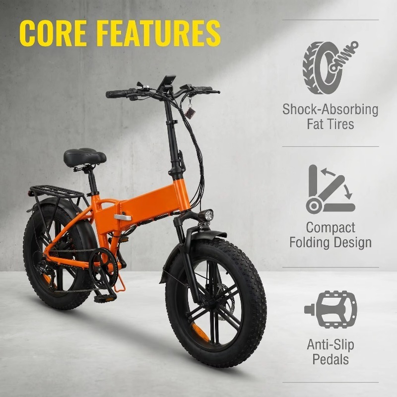 ポータブル折りたたみ式20インチ電動マウンテンバイク500W - Commuter Biking のレビューと価格