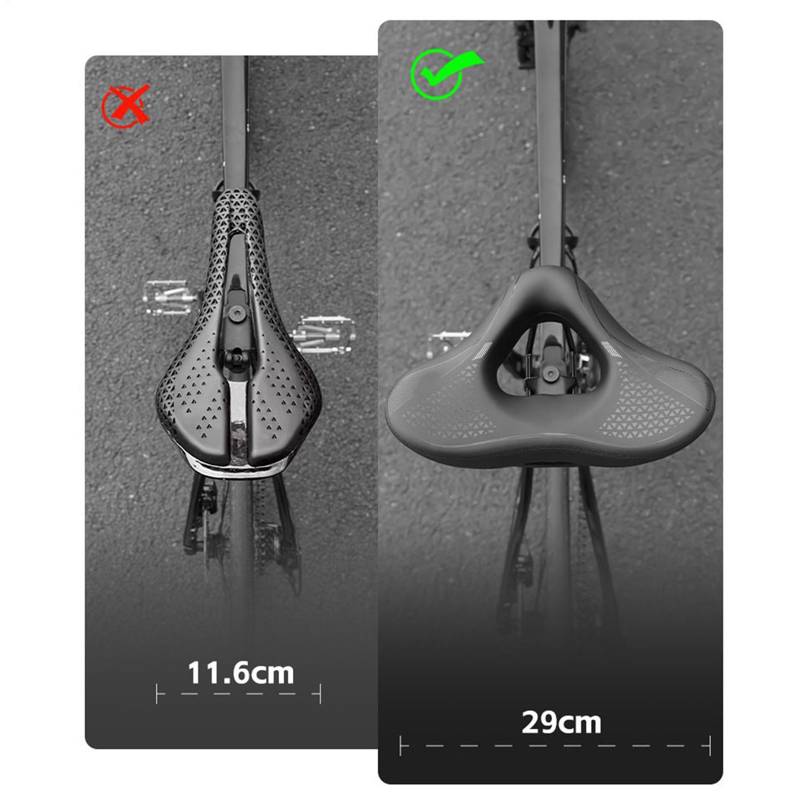 サイクルシートクッション 快適な滑り止めサドル 中空サイクリ - Cycling Commute Distance のレビューと価格