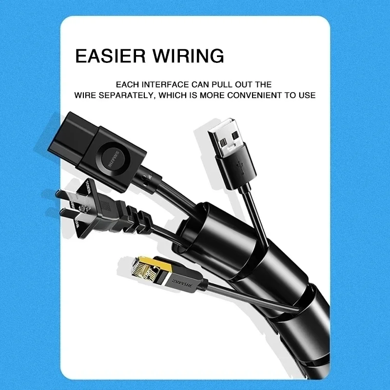 黒のフレキシブルケーブルワイヤープロテクター、ケーブルオーガ - Cable Lock Flexible のレビューと価格