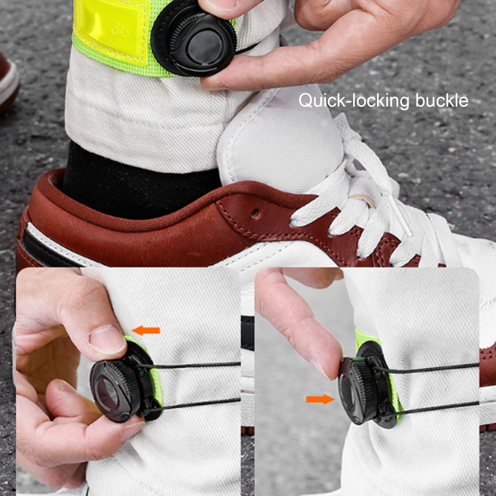自転車用パンツストラップ 反射材付き自転車ズボンバンド サイ - Cycling Commute Pants のレビューと価格