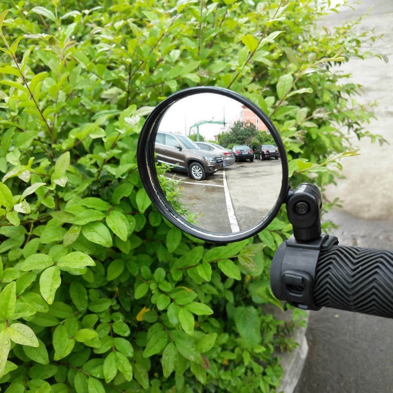 自転車ラウンド補助ミラー 360 度調整可能な広角バックミラ - Mirror Handlebar Convex のレビューと価格