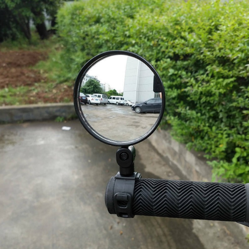 自転車ラウンド補助ミラー 360 度調整可能な広角バックミラ - Mirror Handlebar Convex のレビューと価格