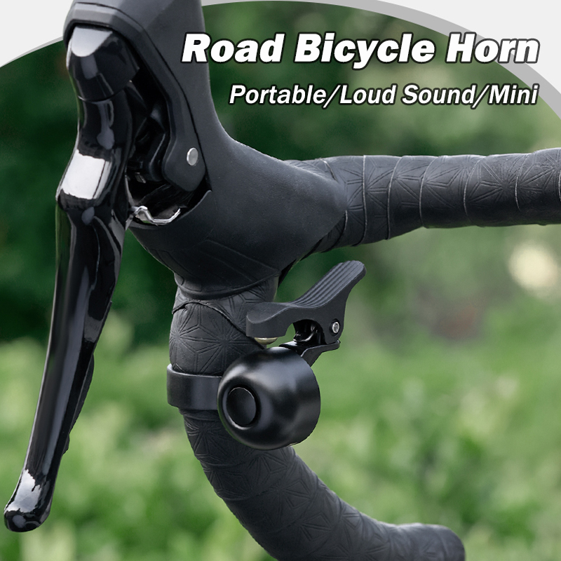 ロードバイク用ポータブル自転車ベル、鮮明な音の警告アラーム、 - Bell Handlebar Ring のレビューと価格