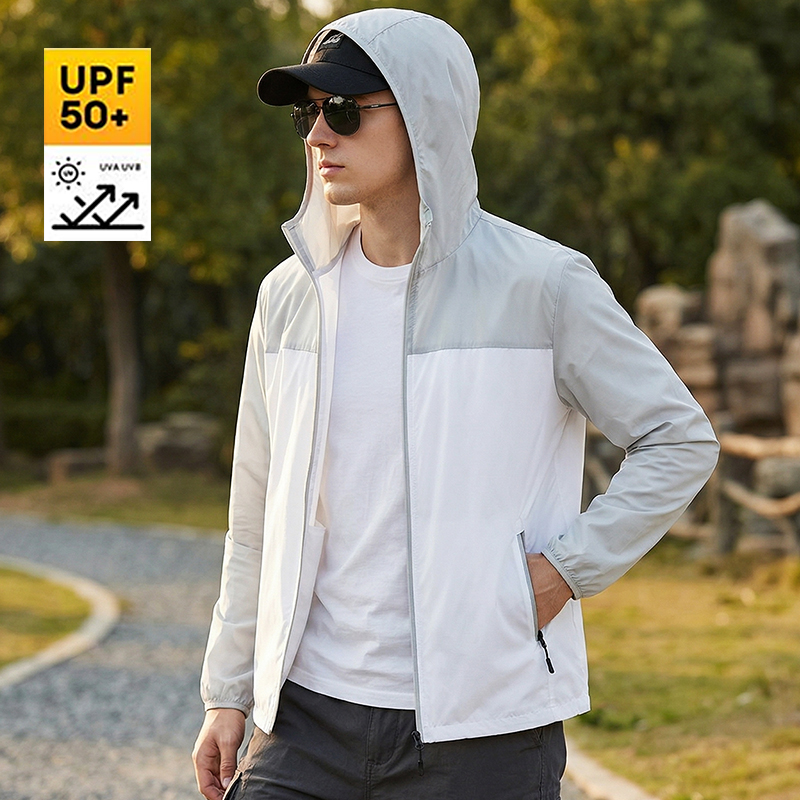 新しい夏のメンズ日焼け止めジャケット超軽量通気性 UPF50 - Cycling Commute Jacket のレビューと価格
