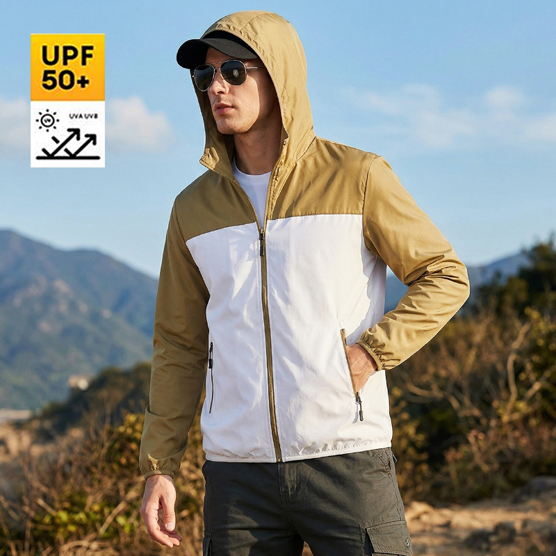 新しい夏のメンズ日焼け止めジャケット超軽量通気性 UPF50 - Cycling Commute Jacket のレビューと価格