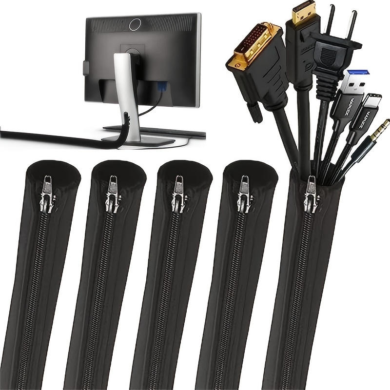 1/2/4 個の柔軟なケーブル管理スリーブ コードオーガナイ - Cable Lock Flexible のレビューと価格